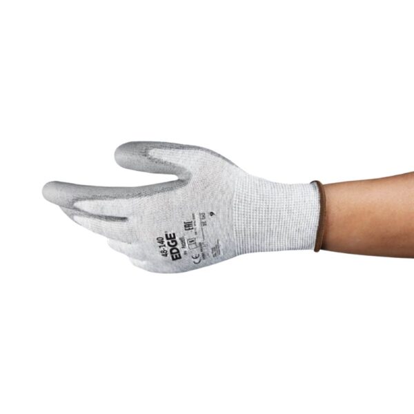 Rękawice ANSELL EDGE 48-140 z włóknem węglowym powlekane PU