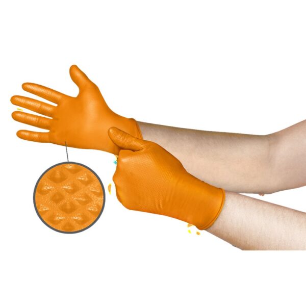 Rękawice nitrylowe ANSELL MICROFLEX MEGA TEXTURE 93-256