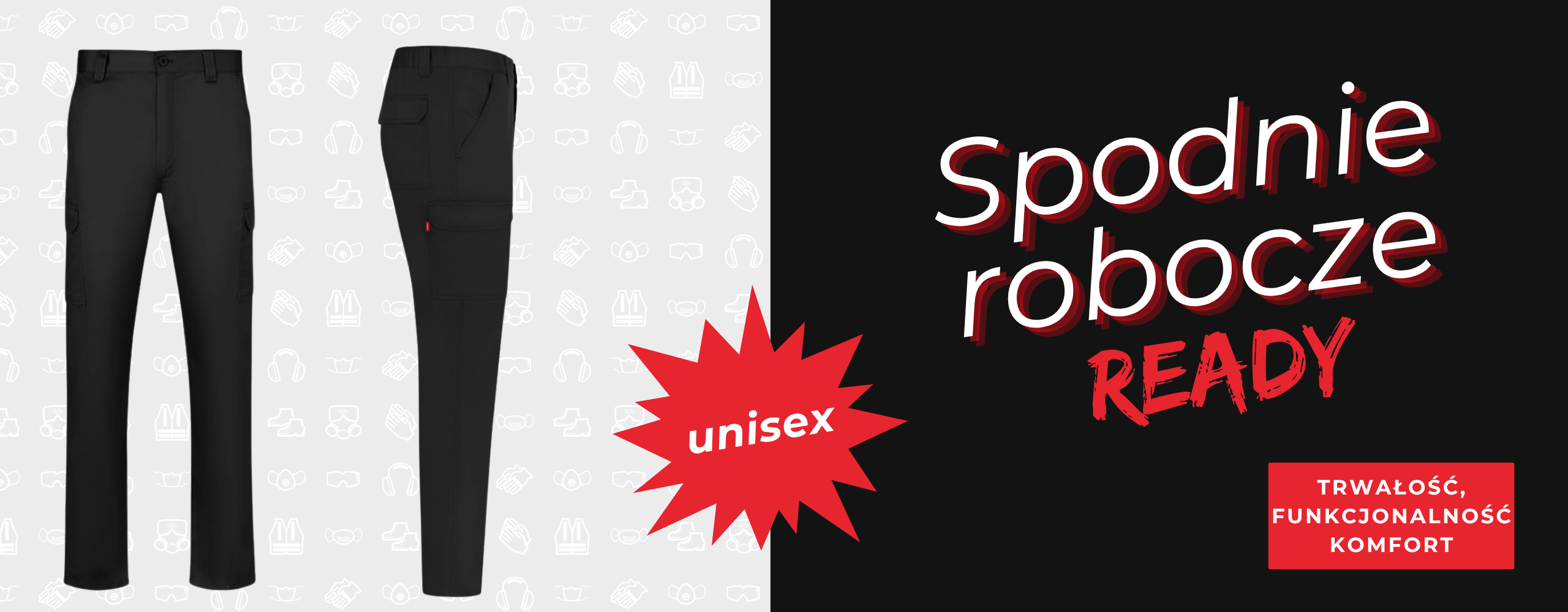 baner ready, spodnie robocze ready , spodnie robocze damskie